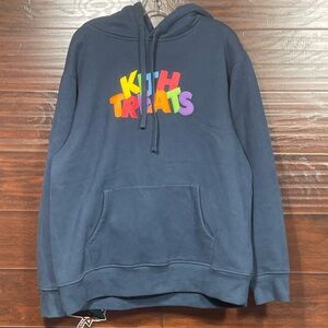 Kith Treats Hoodie 3D Logo Blue Men’s XL Used Sweatshirt KH2180